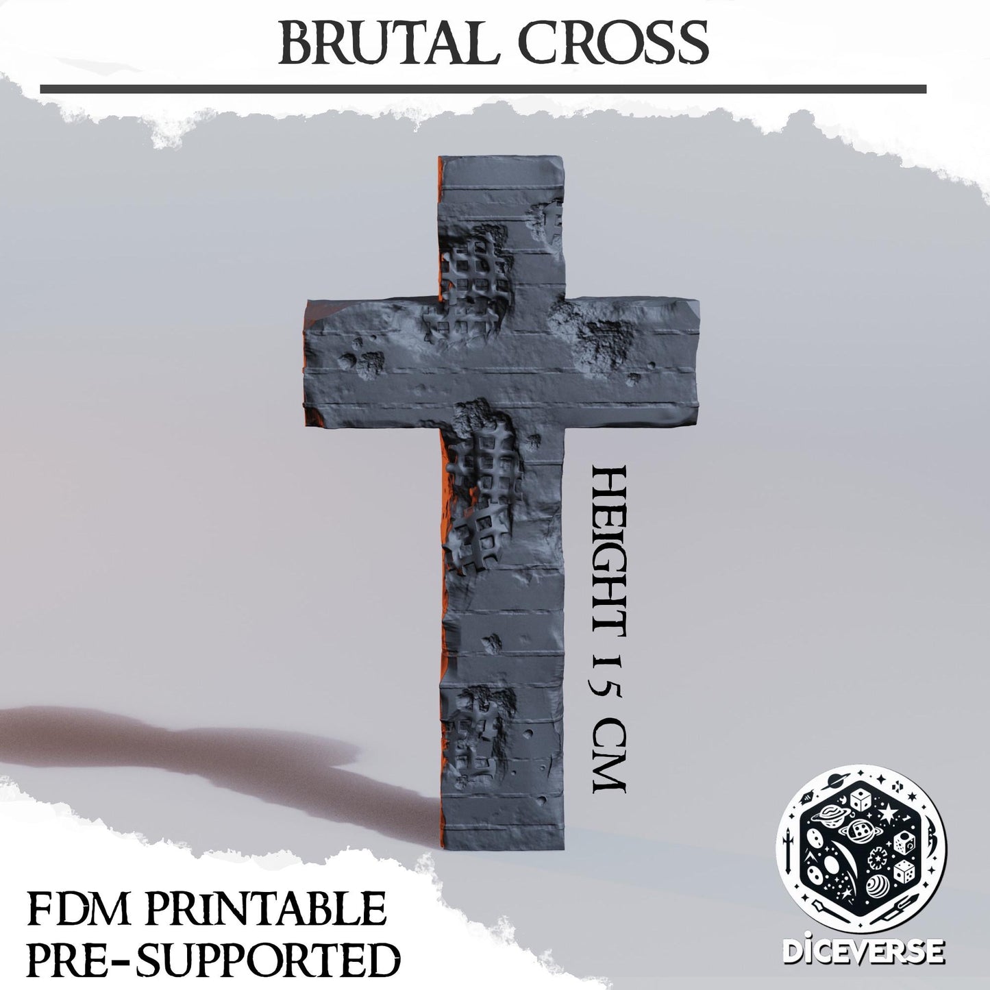 Diceverse Trench Terrain: Brutal Cross - Trench  Compatible (Custom Order) - product image