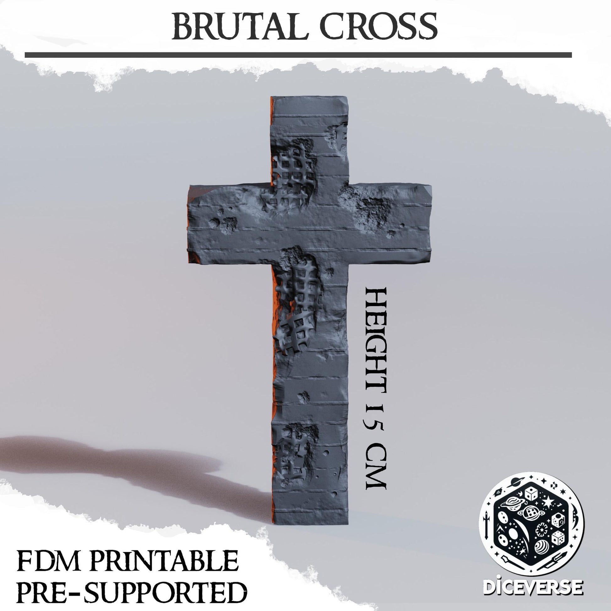 Diceverse Trench Terrain: Brutal Cross - Trench  Compatible (Custom Order) - product image