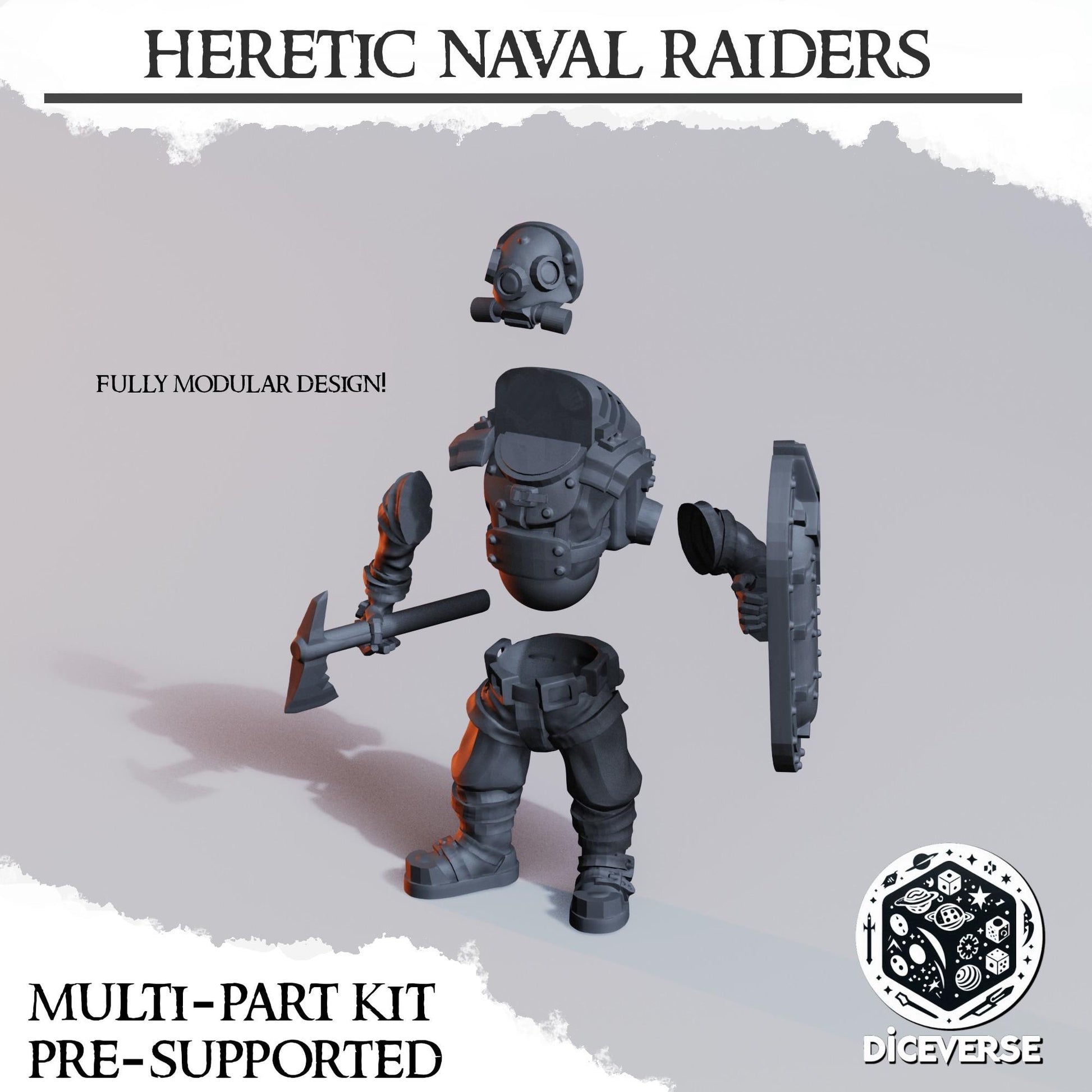 Diceverse Heretic Naval Raiders - Trench  Compatible (Custom Order) - product image 3 of 6