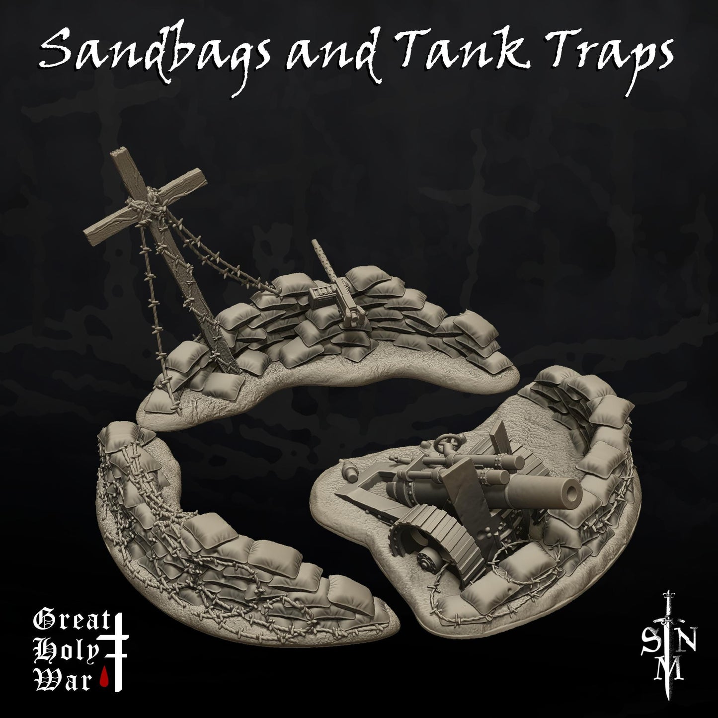 SNM Sandbags and Tank Traps - Trench  Compatible (Custom Order) - product image 2 of 2