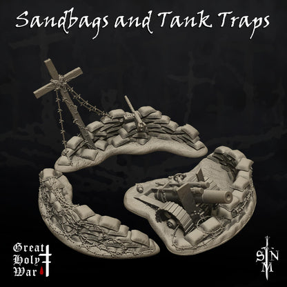 SNM Sandbags and Tank Traps - Trench  Compatible (Custom Order) - product image 2 of 2