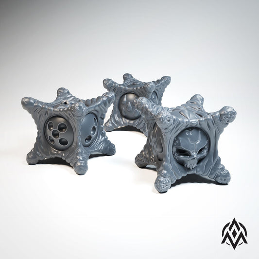 Arcamundi Skull Blood Token Dice Set - Trench  Compatible (Custom Order) - product image 1 of 2
