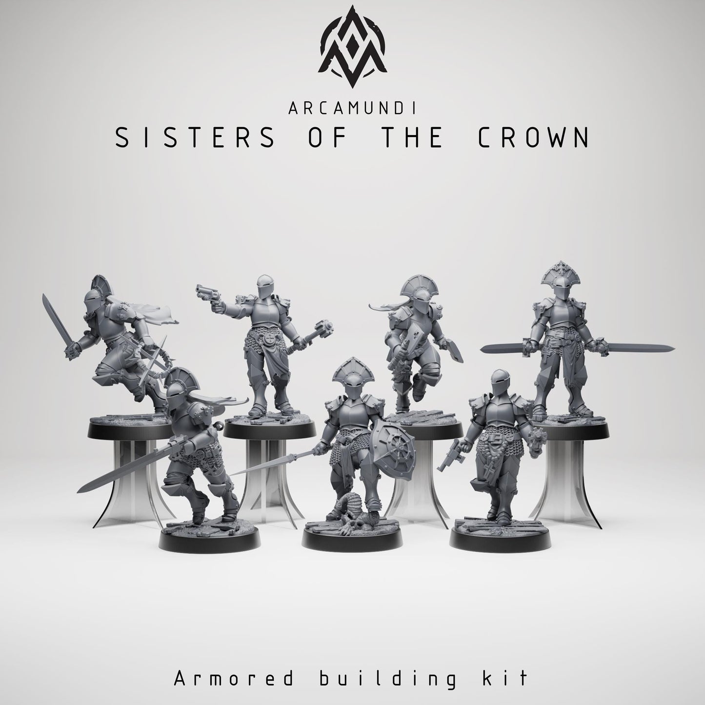Arcamundi Sisters of the Crown Nun Kit x6 - Trench  Compatible (Custom Order) - product image 1 of 7