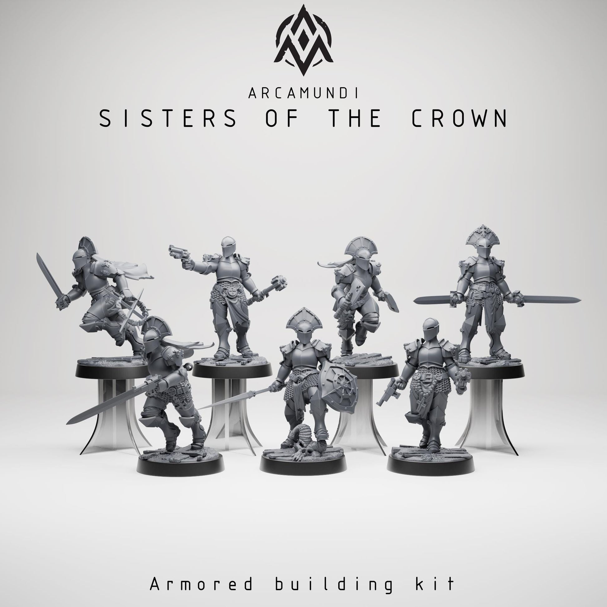 Arcamundi Sisters of the Crown Nun Kit x6 - Trench  Compatible (Custom Order) - product image 1 of 7