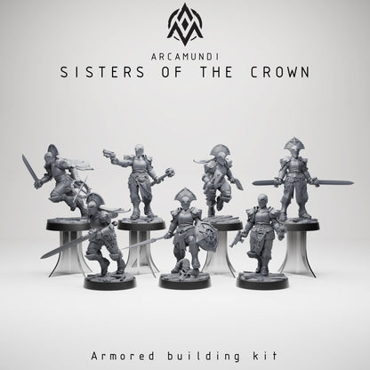 Arcamundi Sisters of the Crown Nun Kit x6 - Trench  Compatible (Custom Order) - product image 1 of 7