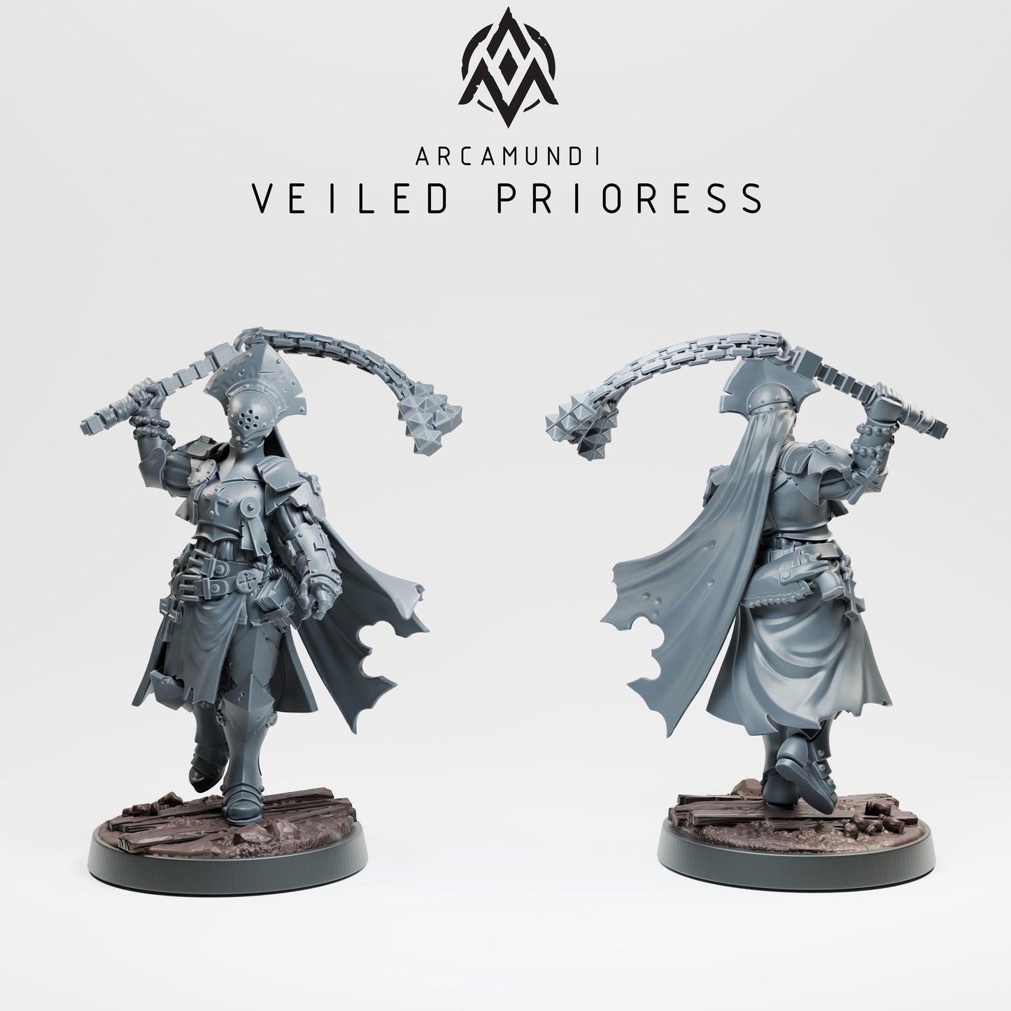 Arcamundi Sister of the Crown Veiled Prioress (Prioress Nun) - Trench  Compatible (Custom Order) - product image 1 of 6