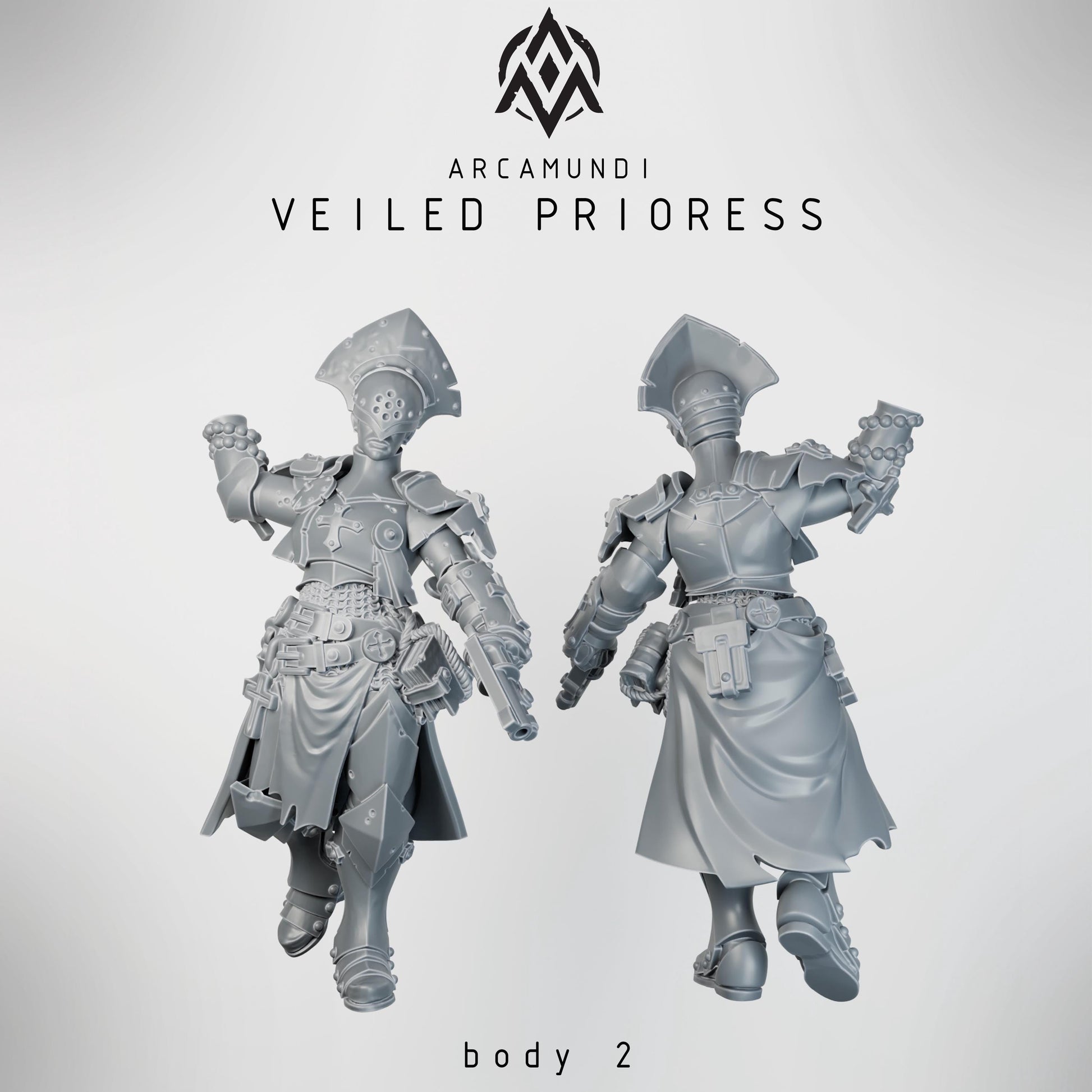 Arcamundi Sister of the Crown Veiled Prioress (Prioress Nun) - Trench  Compatible (Custom Order) - product image 4 of 6