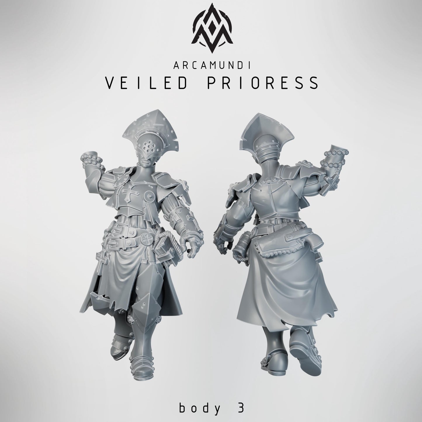 Arcamundi Sister of the Crown Veiled Prioress (Prioress Nun) - Trench  Compatible (Custom Order) - product image 5 of 6