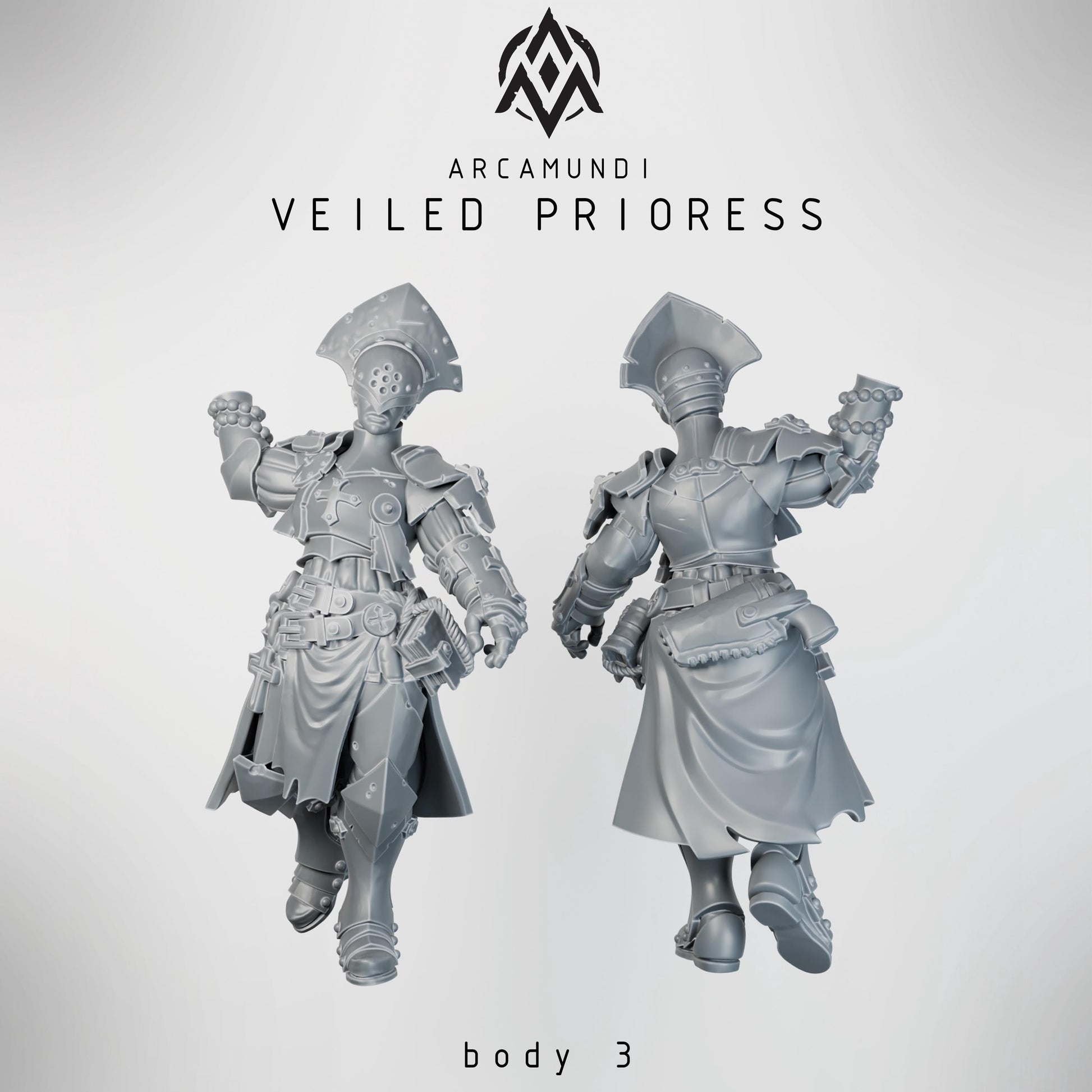 Arcamundi Sister of the Crown Veiled Prioress (Prioress Nun) - Trench  Compatible (Custom Order) - product image 5 of 6