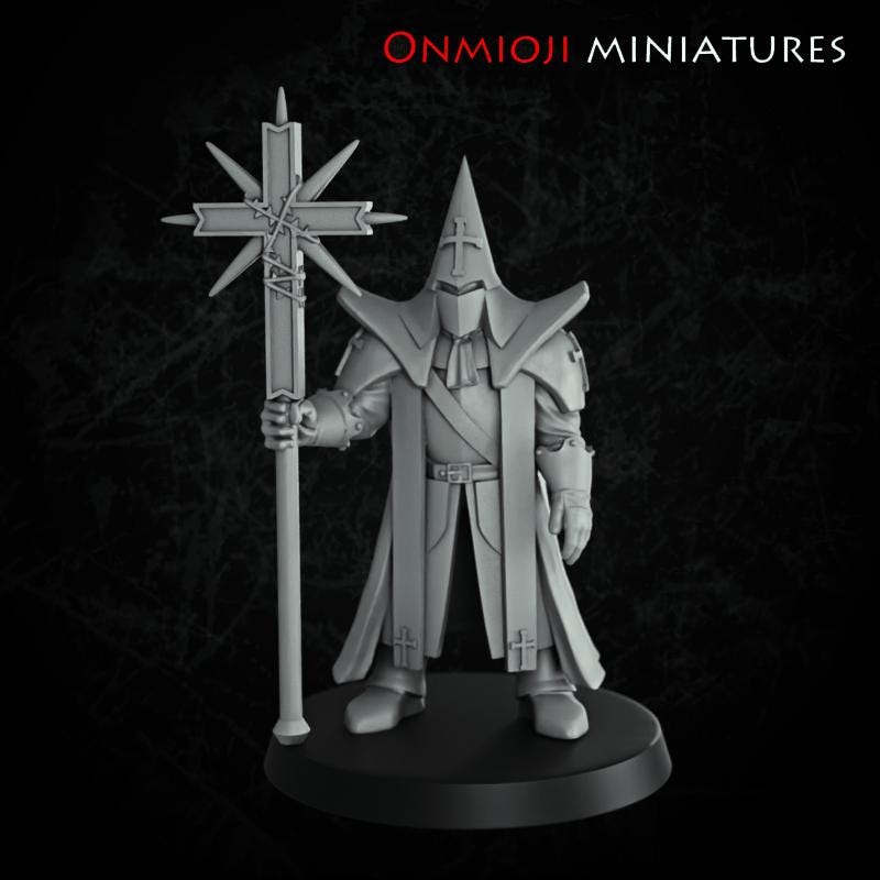 Onmioji Miniatures Inquisitor with Cross Mace - Trench Crusade Compatible (Custom Order) - product image