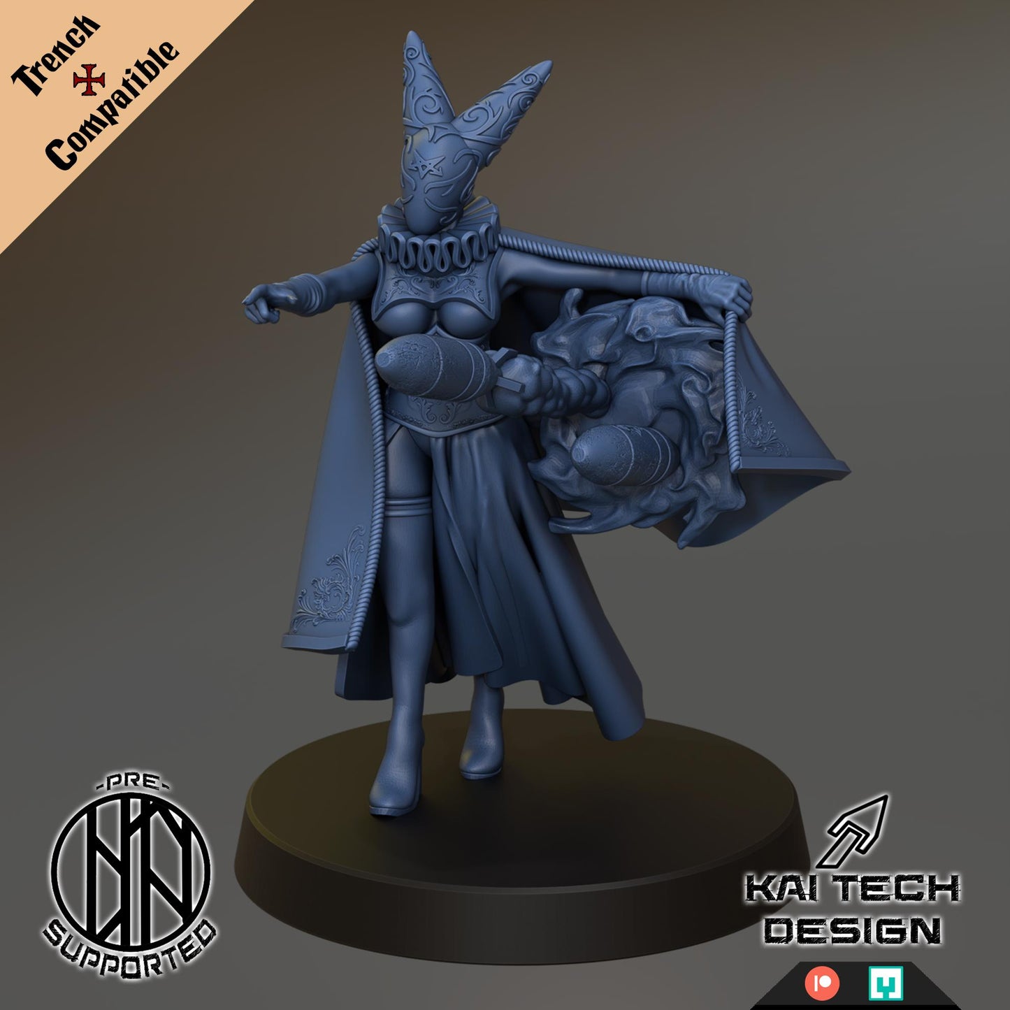 Kaitech Heretics Artillery Witch - Trench  Compatible (Custom Order) - product image 1 of 2