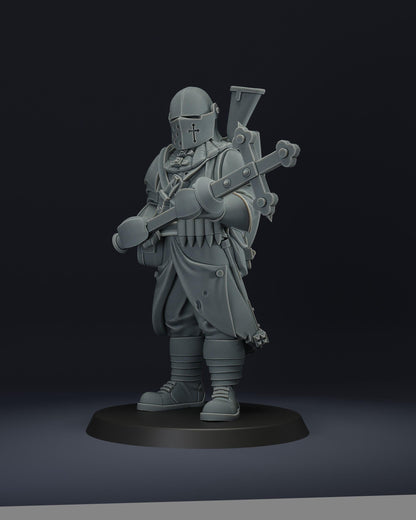 JK Remo Trench Soldier with Cross-Maul - Trench  Compatible (Custom Order) - product image 2 of 2