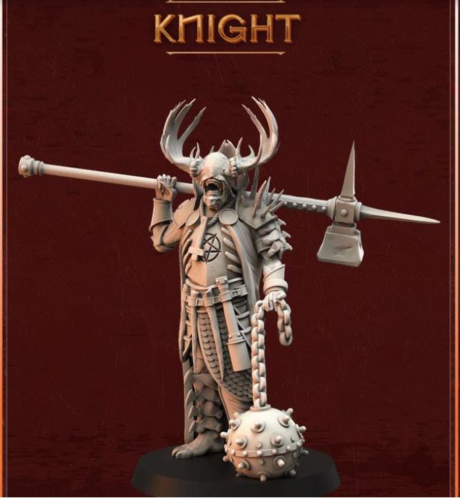 Crab Miniatures Knight - Trench  Compatible (Custom Order) - product image 1 of 2