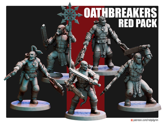 Oathbreakers Red Pack x5 Trench Crusade Compatible (Custom Order) - product image 1 of 6