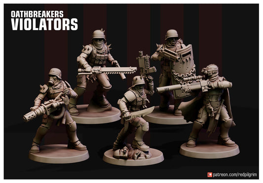 Oathbreakers Violators x5 Trench Crusade Compatible (Custom Order) - product image 1 of 6