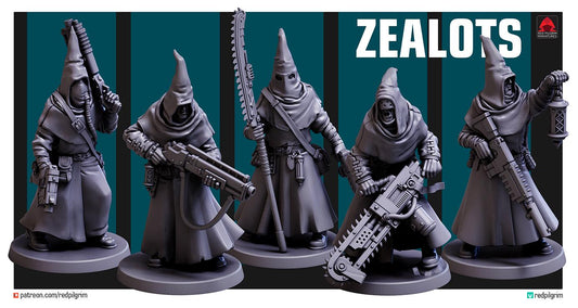 Zealots x5 Trench Crusade Compatible (Custom Order) - product image 1 of 6