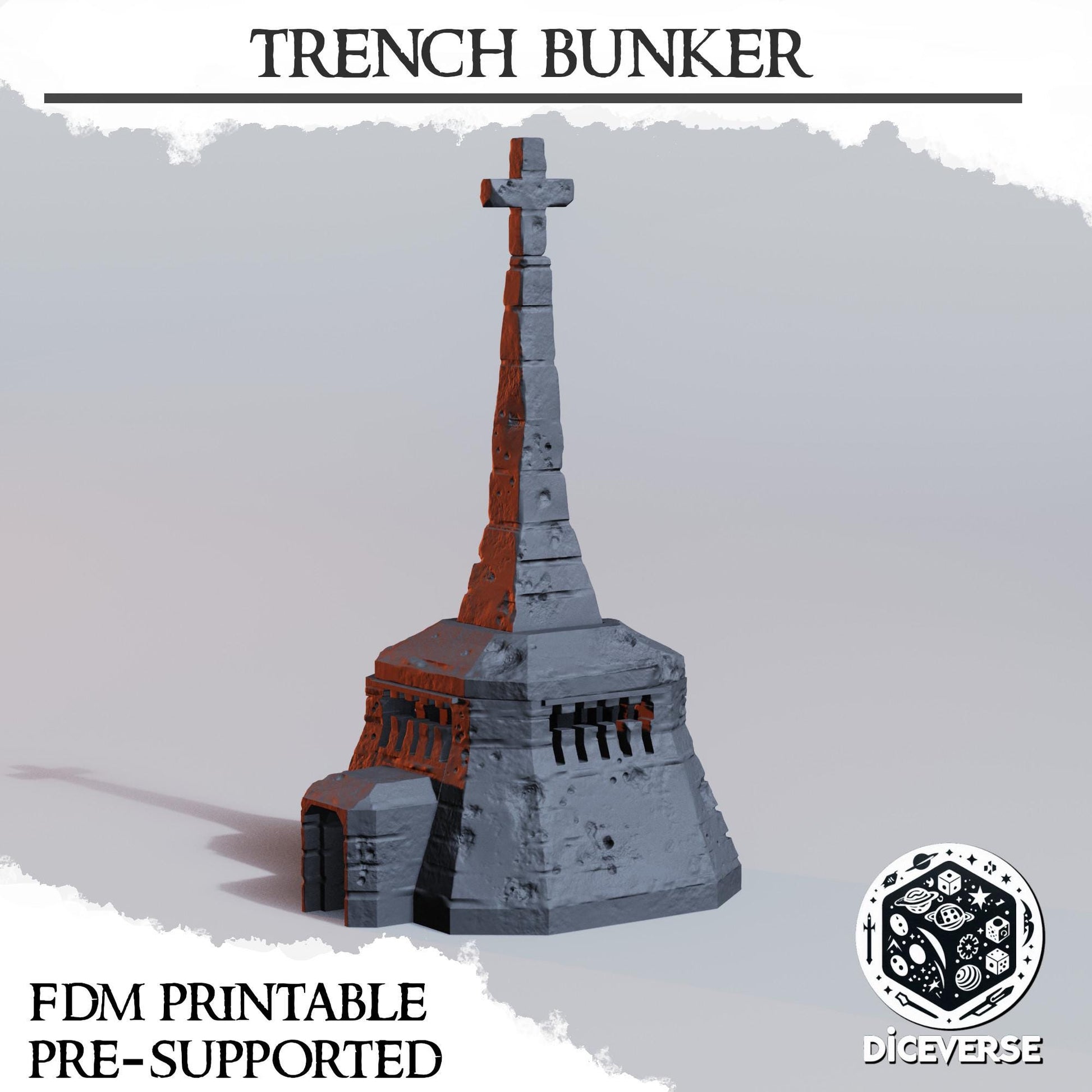 Diceverse Trench Terrain: Bunker - Trench  Compatible (Custom Order) - product image