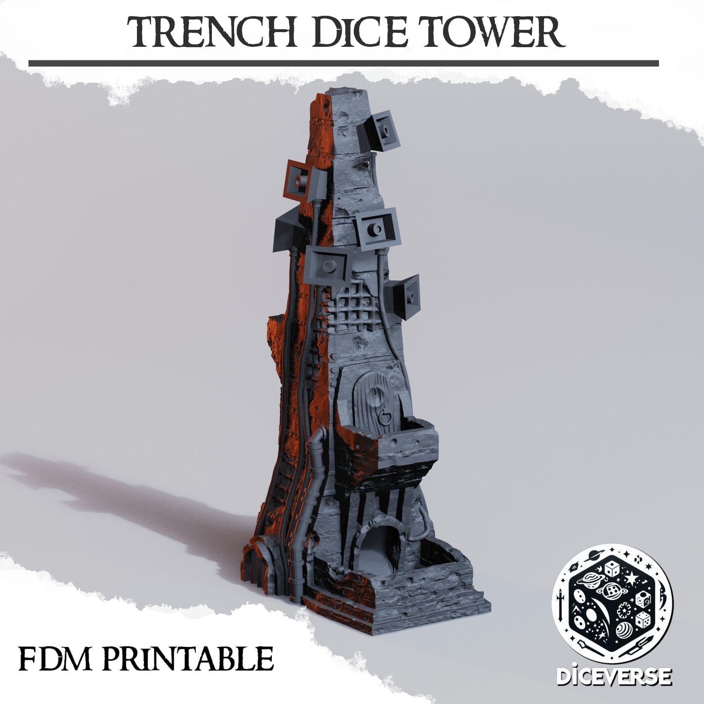 Diceverse Trench Terrain: Trench Dice Tower - Trench  Compatible (Custom Order) - product image