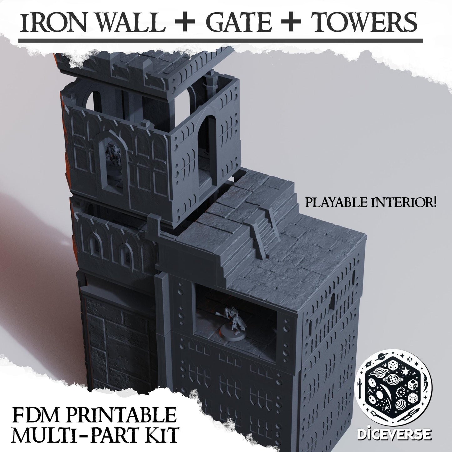 Diceverse Trench Terrain: The Iron Wall - Sultanate Of The Iron Wall - Trench  Compatible (Custom Order) - product image 4 of 5