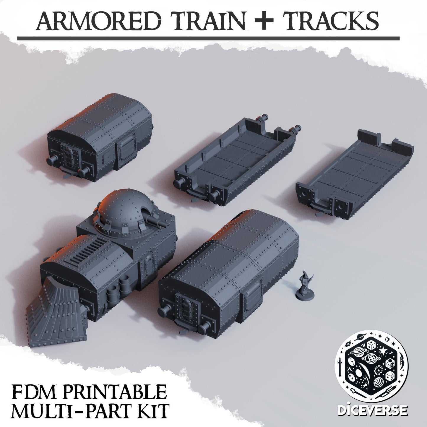 Diceverse Trench Terrain: Armored Train - Trench  Compatible (Custom Order) - product image 5 of 8