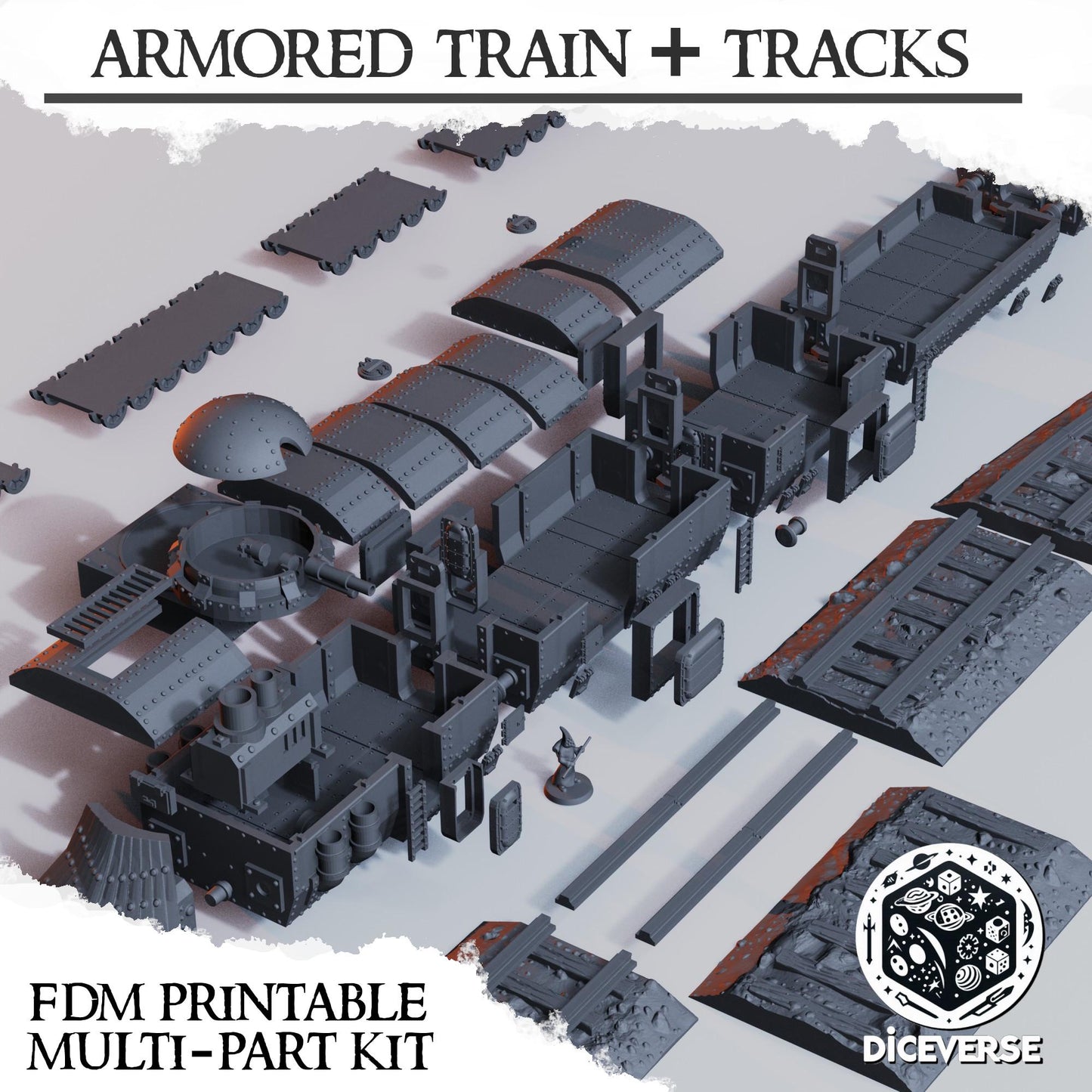 Diceverse Trench Terrain: Armored Train - Trench  Compatible (Custom Order) - product image 6 of 8