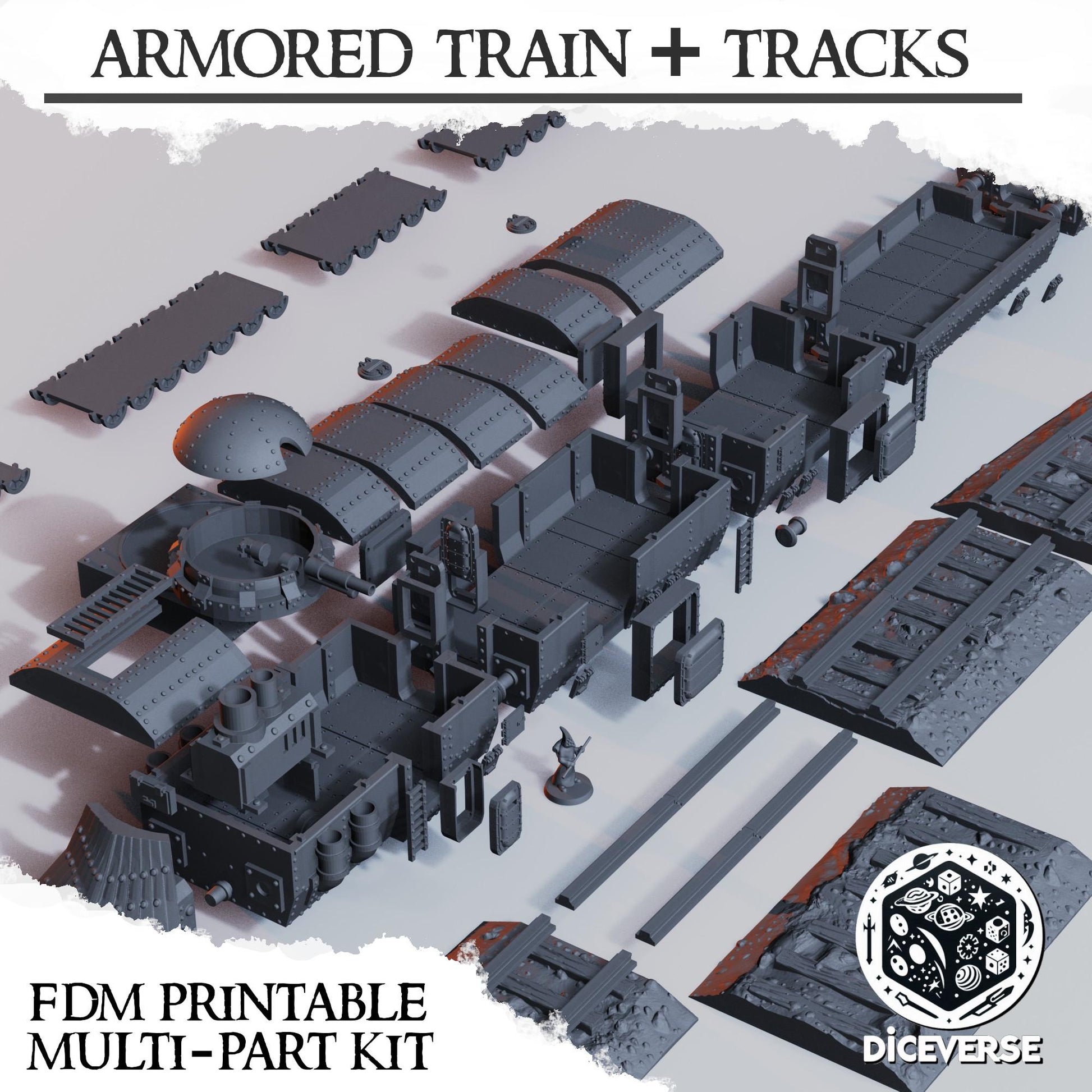 Diceverse Trench Terrain: Armored Train - Trench  Compatible (Custom Order) - product image 6 of 8