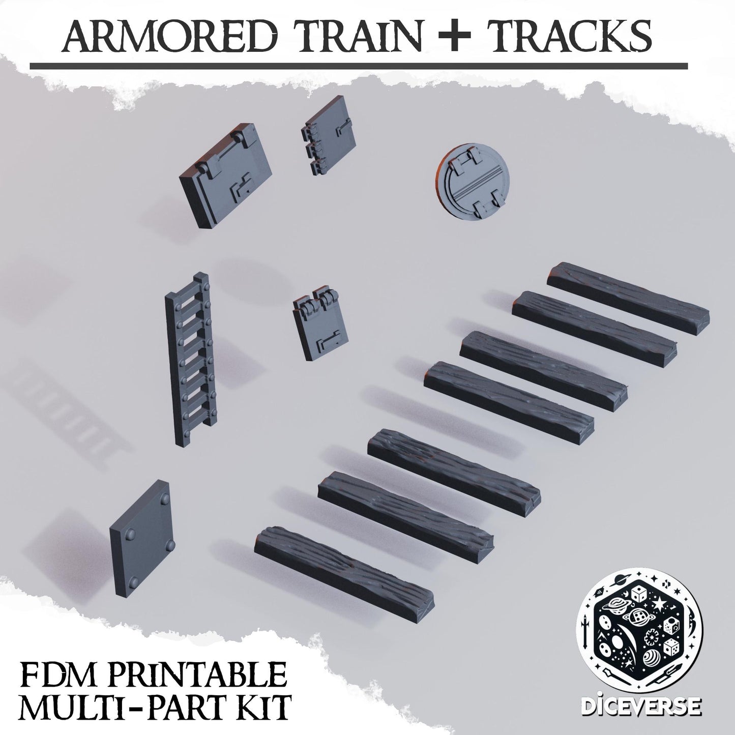 Diceverse Trench Terrain: Armored Train - Trench  Compatible (Custom Order) - product image 7 of 8
