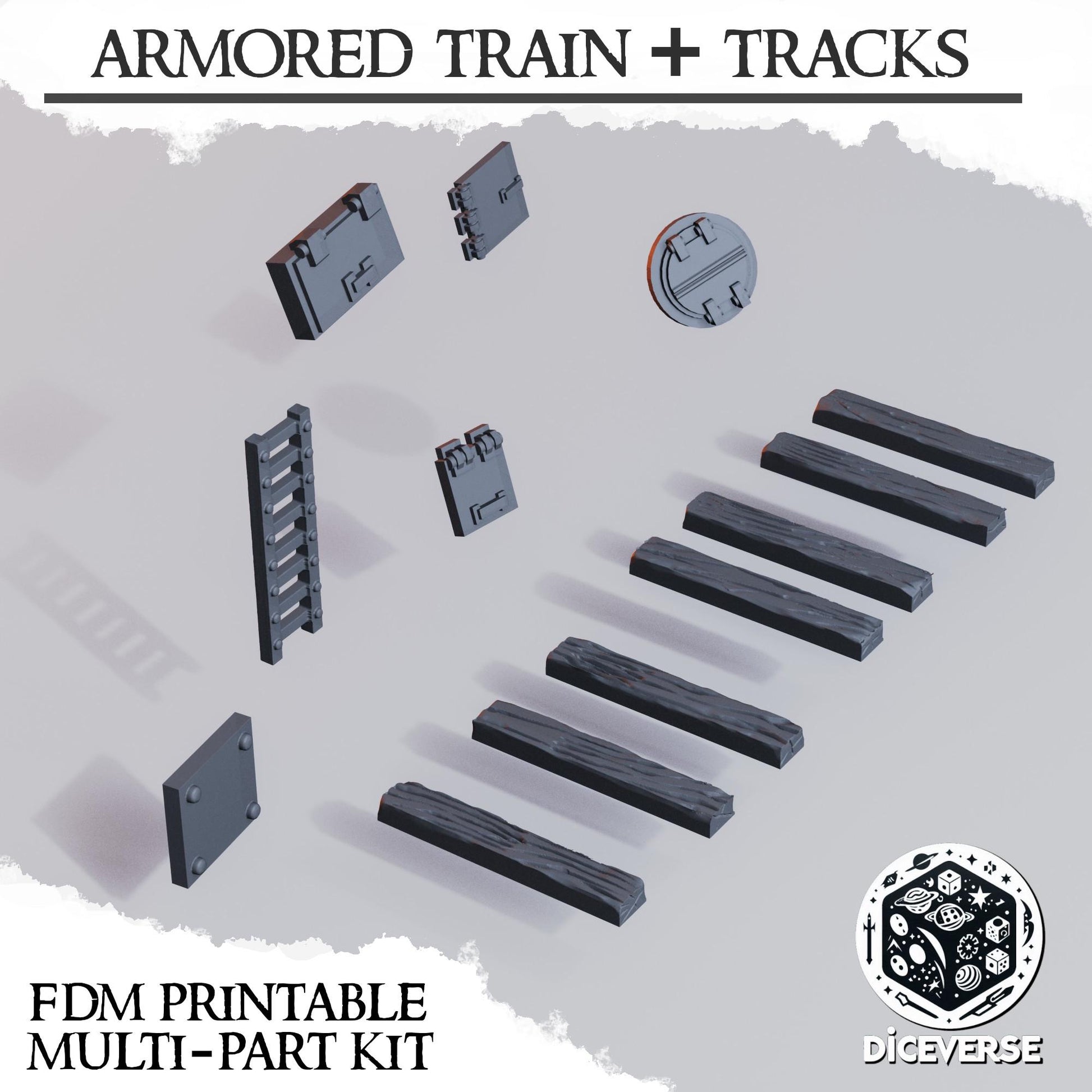 Diceverse Trench Terrain: Armored Train - Trench  Compatible (Custom Order) - product image 7 of 8