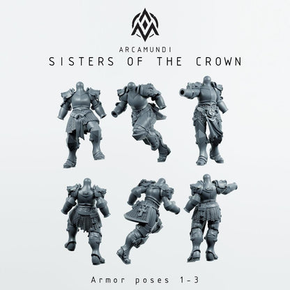 Arcamundi Sisters of the Crown Nun Kit x6 - Trench  Compatible (Custom Order) - product image 2 of 7