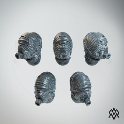 Arcamundi Leprous Pilgrim Bandaged Heads x20 - Trench  Compatible (Custom Order) - product image 1 of 2
