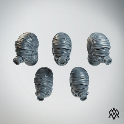 Arcamundi Leprous Pilgrim Bandaged Heads x20 - Trench  Compatible (Custom Order) - product image 2 of 2