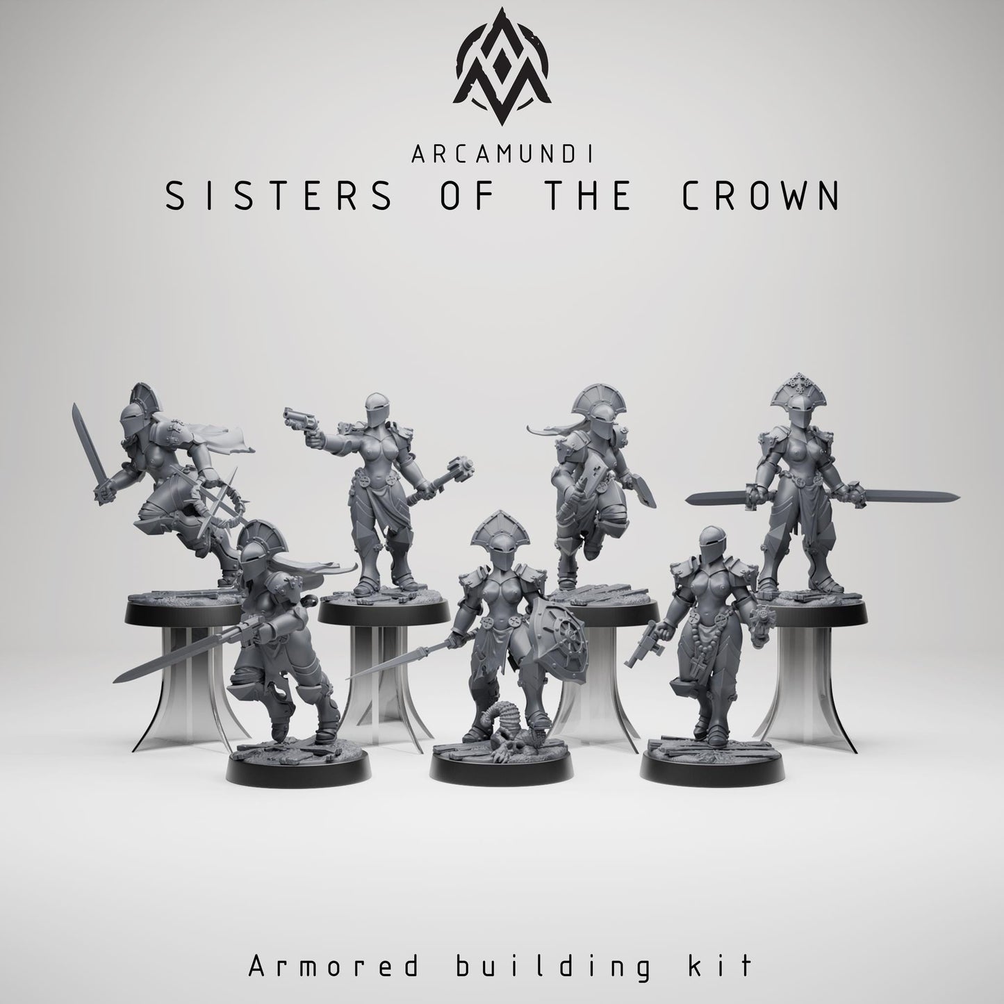 Arcamundi Sisters of the Crown Nun Kit x6 - Trench  Compatible (Custom Order) - product image 7 of 7