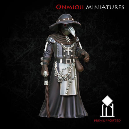 Onmioji Miniatures Plague Doctor with Cane - Trench Crusade Compatible (Custom Order) - product image 1 of 2