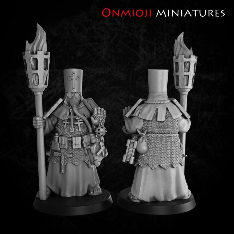 Onmioji Miniatures Fanatic Priest - Trench Crusade Compatible (Custom Order) - product image