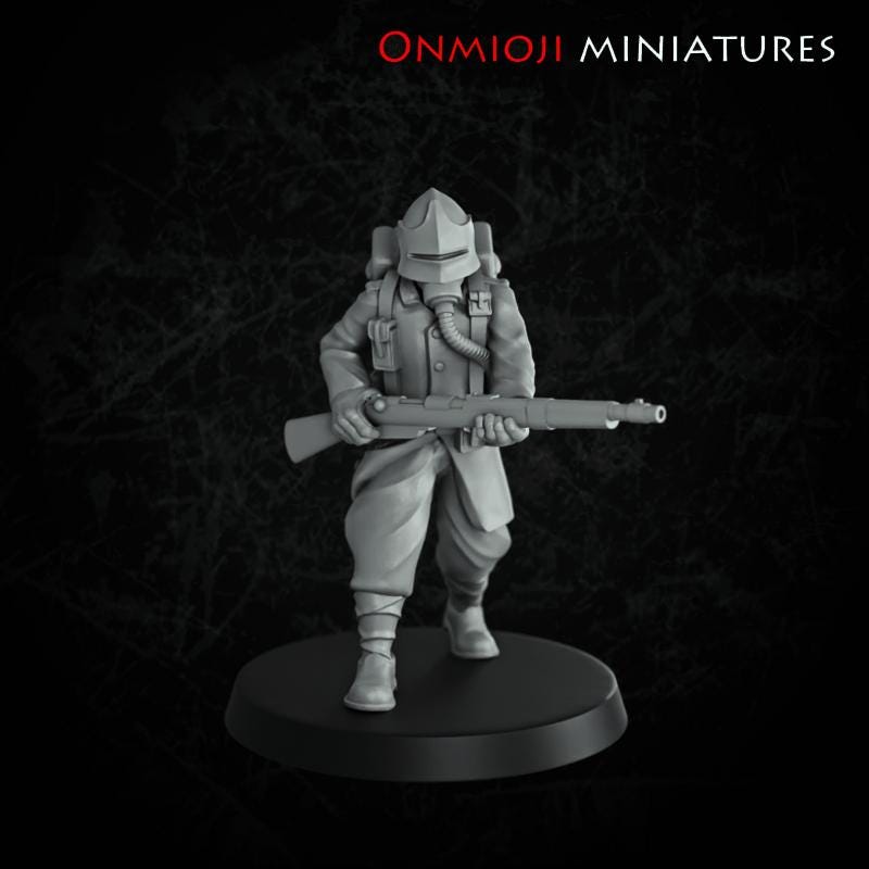 Onmioji Miniatures Fanatic Trooper Walking - Trench Crusade Compatible (Custom Order) - product image
