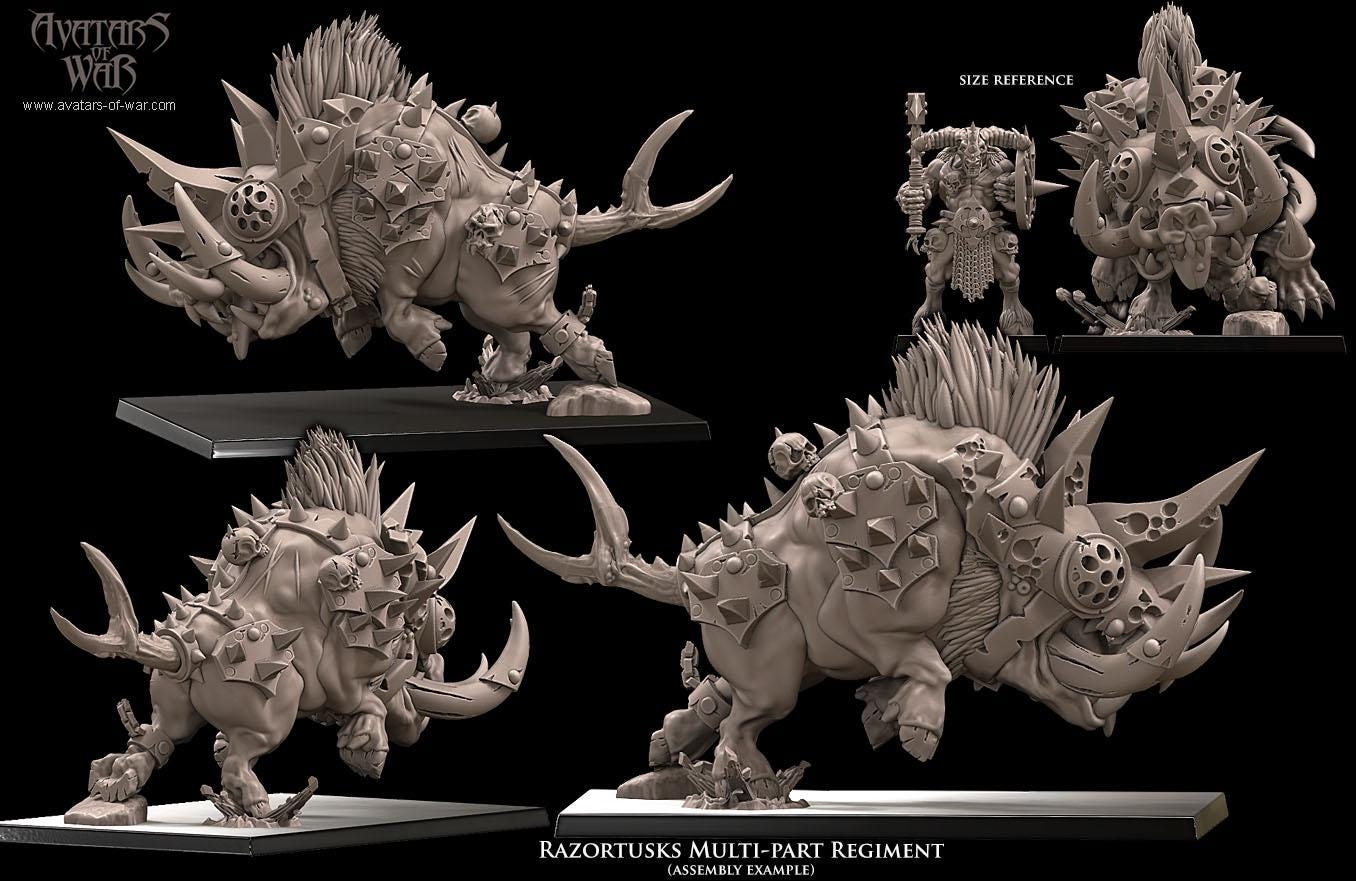 Avatars of War Razortusks - Fantasy / D&D (Custom Order) - product image 8 of 10