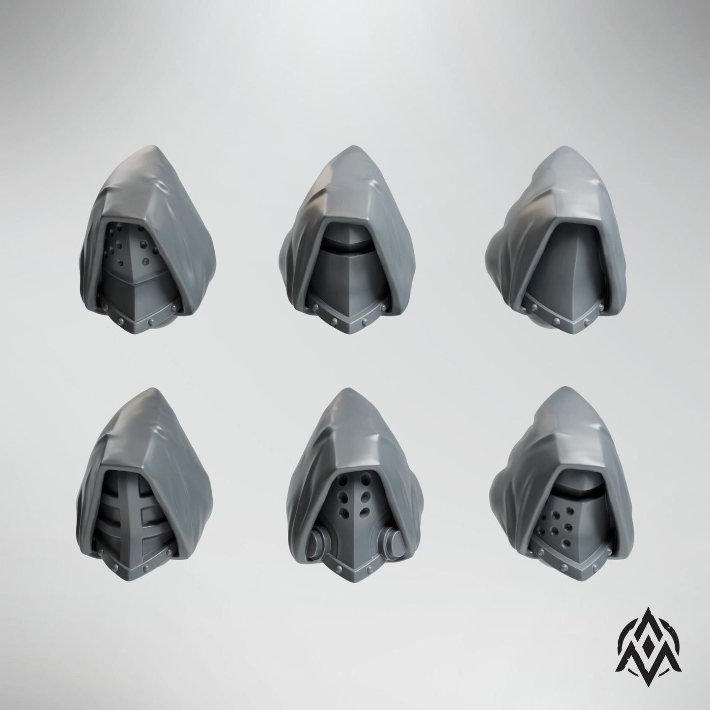 Arcamundi Templar Hooded Heads x20 - Trench  Compatible (Custom Order) - product image