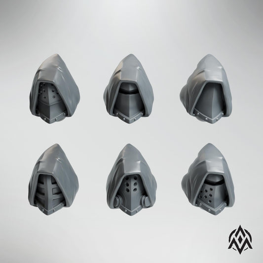 Arcamundi Templar Hooded Heads x20 - Trench  Compatible (Custom Order) - product image
