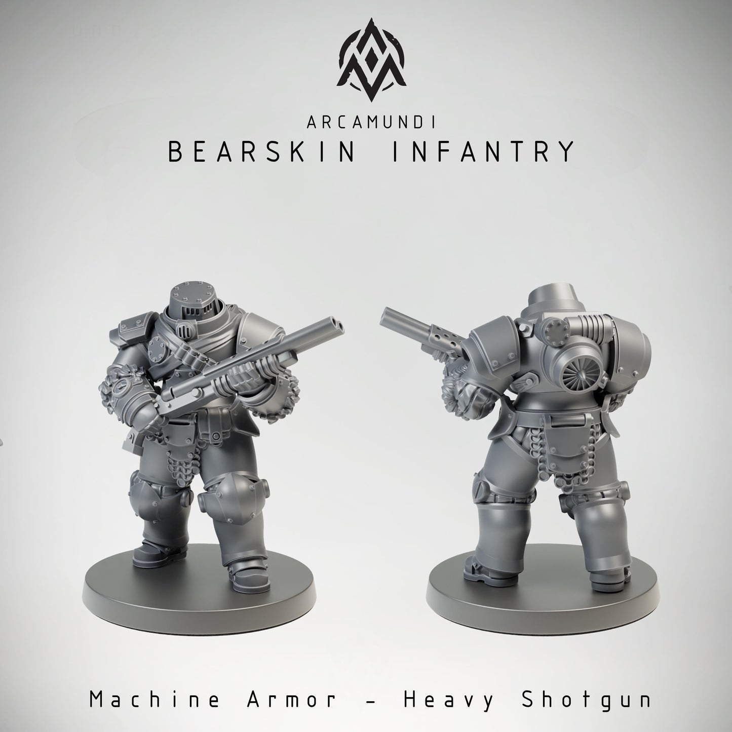 Arcamundi Bearskin Infantry - Machine Armor - Heavy Shotgun - Trench  Compatible (Custom Order) - product image 1 of 5