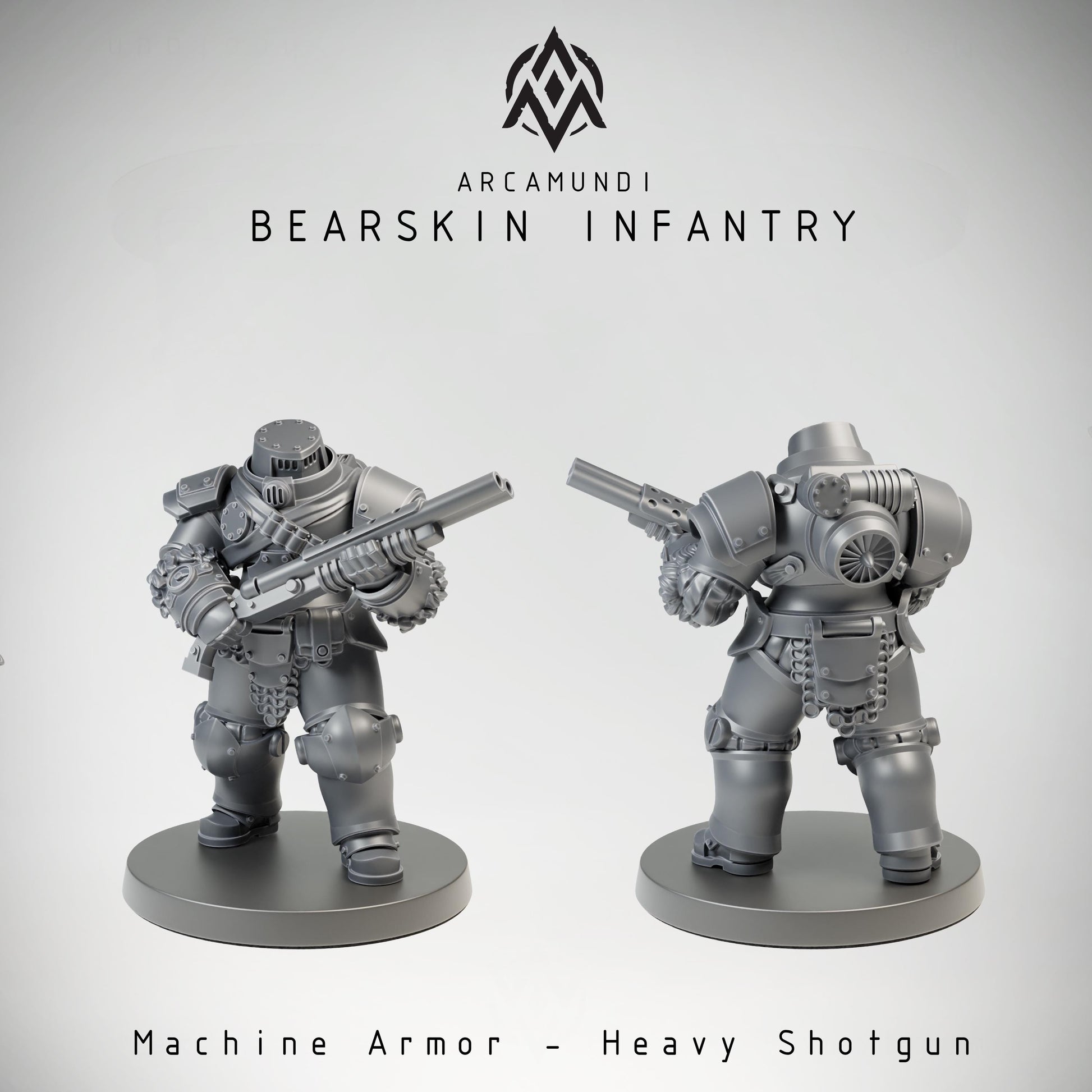 Arcamundi Bearskin Infantry - Machine Armor - Heavy Shotgun - Trench  Compatible (Custom Order) - product image 1 of 5