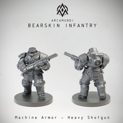 Arcamundi Bearskin Infantry - Machine Armor - Heavy Shotgun - Trench  Compatible (Custom Order) - product image 1 of 5