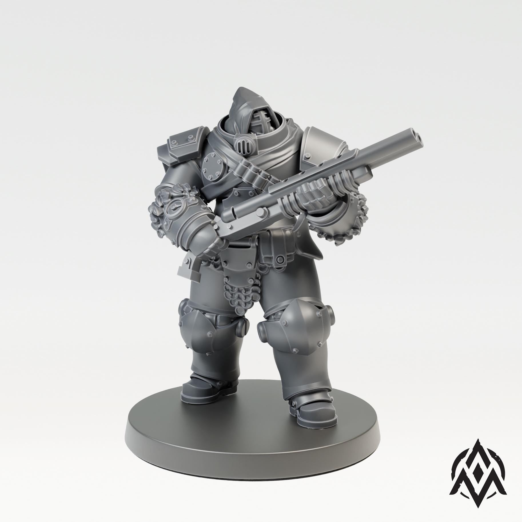 Arcamundi Bearskin Infantry - Machine Armor - Heavy Shotgun - Trench  Compatible (Custom Order) - product image 4 of 5