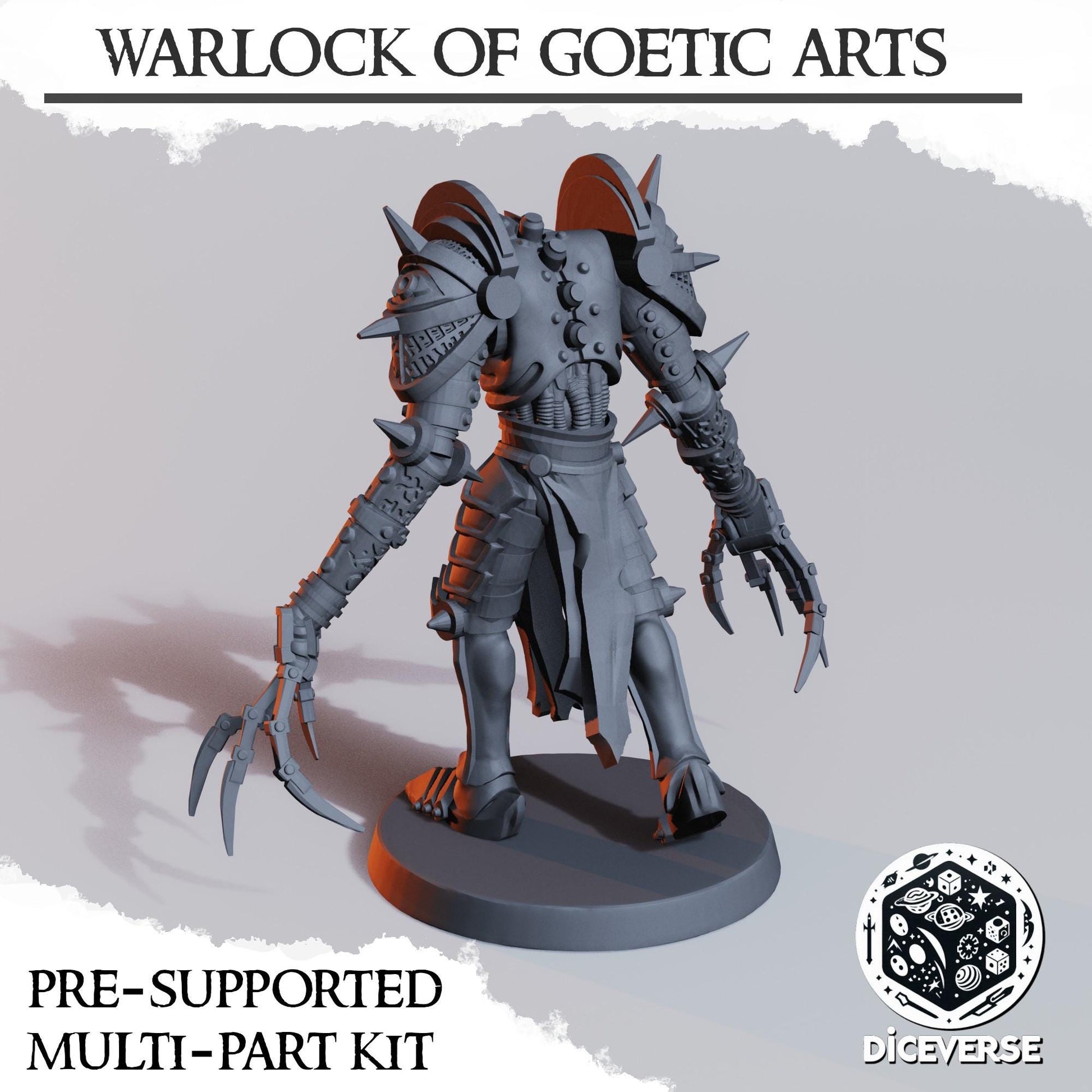 Diceverse Warlock of Goetic Arts Kit - Trench  Compatible (Custom Order) - product image 3 of 5
