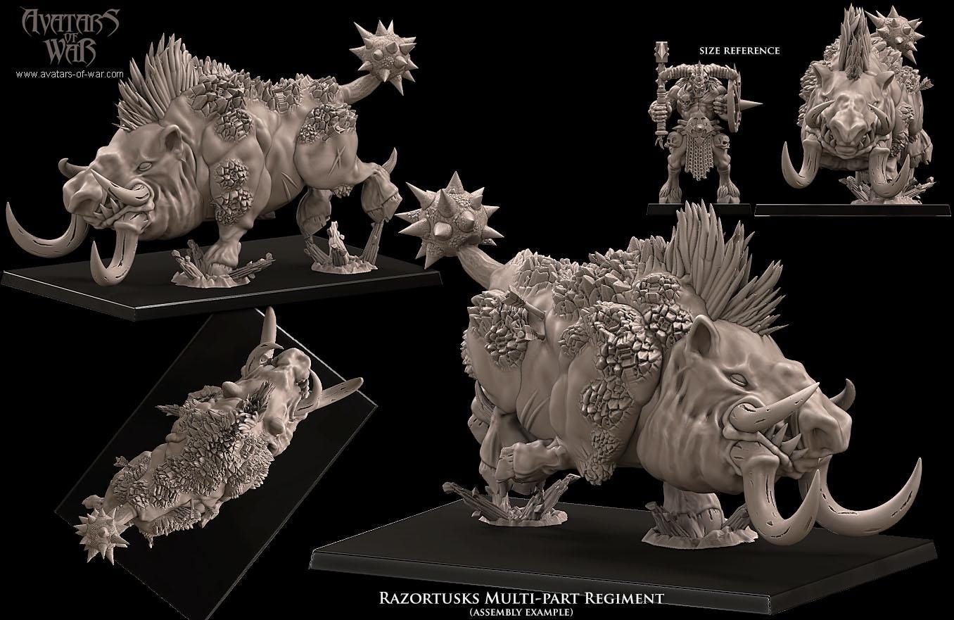 Avatars of War Razortusks - Fantasy / D&D (Custom Order) - product image 5 of 10