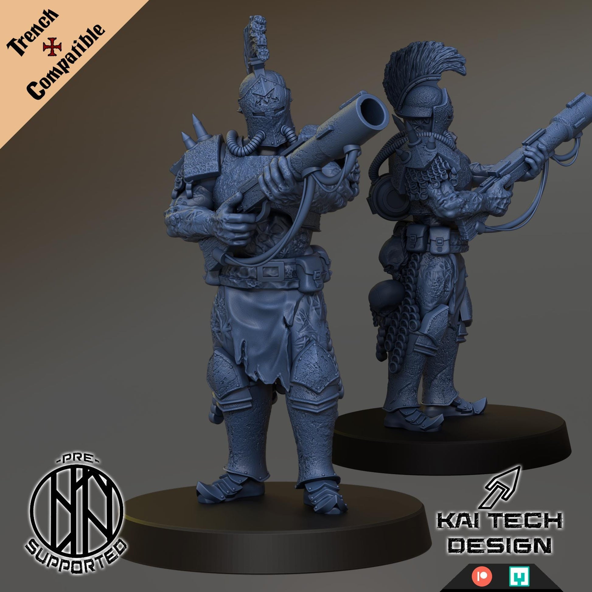 Kaitech Heretics Anointed Knight Grenade Launcher - Trench  Compatible (Custom Order) - product image
