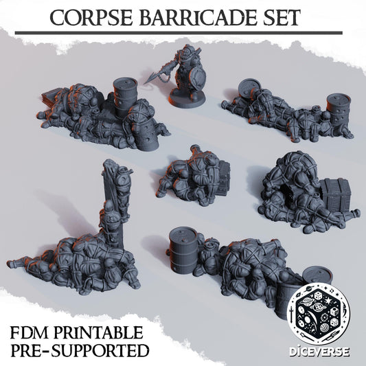 Diceverse Trench Terrain: Corpse Barricade Set - Trench  Compatible (Custom Order) - product image 1 of 2