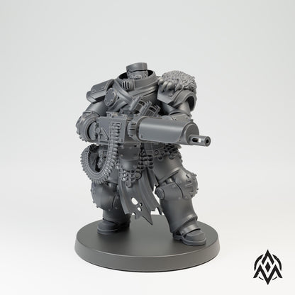 Arcamundi Bearskin Infantry - Machine Armor - Machinegun - Trench  Compatible (Custom Order) - product image 4 of 5