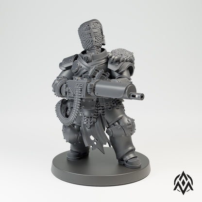 Arcamundi Bearskin Infantry - Machine Armor - Machinegun - Trench  Compatible (Custom Order) - product image 3 of 5