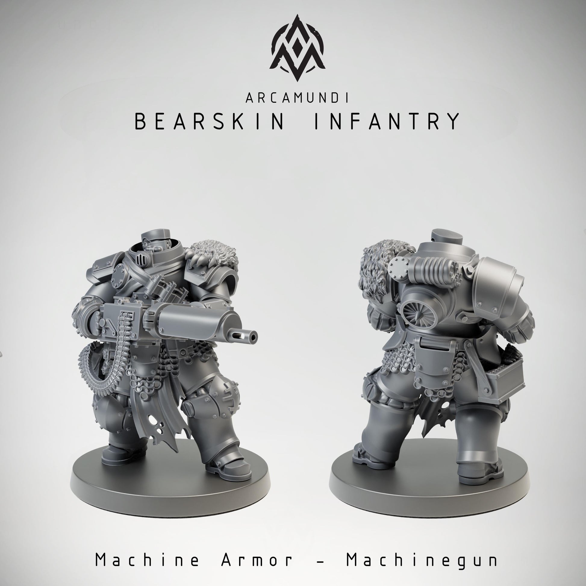Arcamundi Bearskin Infantry - Machine Armor - Machinegun - Trench  Compatible (Custom Order) - product image 1 of 5