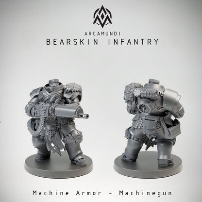 Arcamundi Bearskin Infantry - Machine Armor - Machinegun - Trench  Compatible (Custom Order) - product image 1 of 5